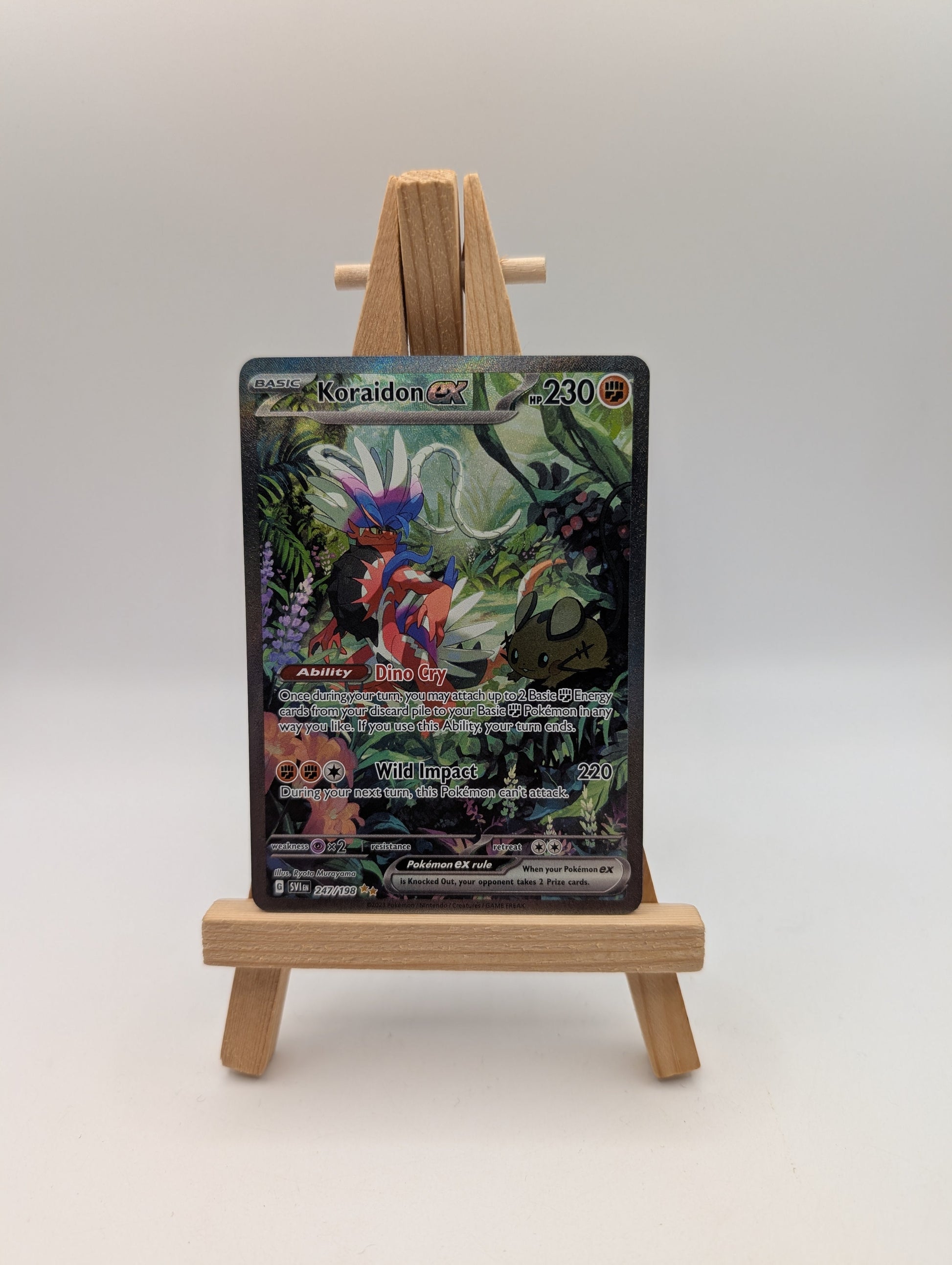 Koraidon Ex - 247/198 - Pokemon Scarlet Violet Base Special Illustration Rare NM FRENLY BRICKS - Open 7 Days