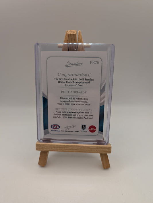 2025 AFL Select Seamless Double Patch Redemption Port Adelaide Player C /95 FRENLY BRICKS - Open 7 Days