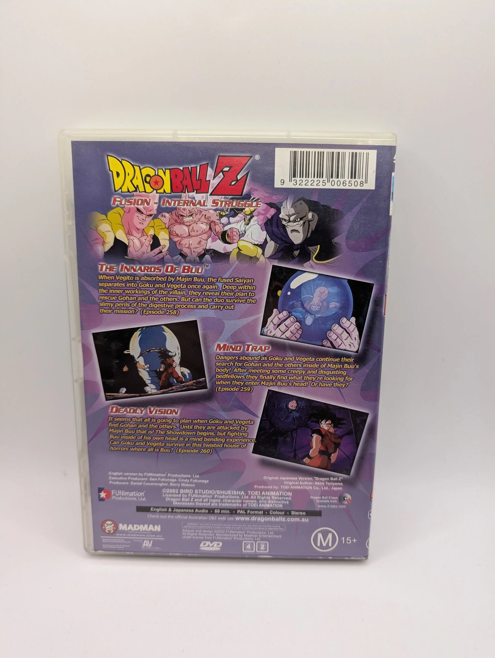 Dragon Ball Z Fusion 5.12 Internal Struggle [DVD] Anime Madman FRENLY BRICKS - Open 7 Days