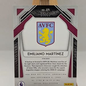 Emiliano Martinez 2020-21 Panini Prizm Premier League Rookie Card RC /99 Prizm FRENLY BRICKS - Open 7 Days