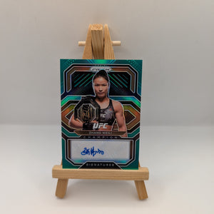 Zhang Weili Champion Signatures Auto Green Prizm - 2021 Panini Prizm UFC - TY FRENLY BRICKS - Open 7 Days