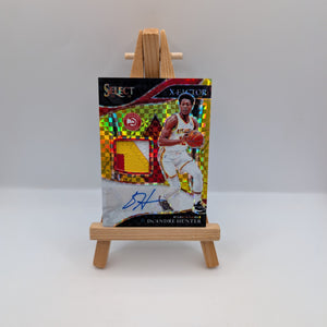 DE'ANDRE HUNTER 2021-22 SELECT X-FACTOR PATCH Gold PRIZM AUTO /10 FRENLY BRICKS - Open 7 Days