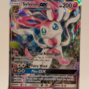 Sylveon GX 92/145 Sm-Guardians Rising Holo Full Art Rare FRENLY BRICKS - Open 7 Days