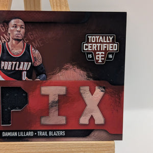 2015 Totally Certified EPIX Game Dual Memorabilia /99 Damian Lillard BLAZERS FRENLY BRICKS - Open 7 Days