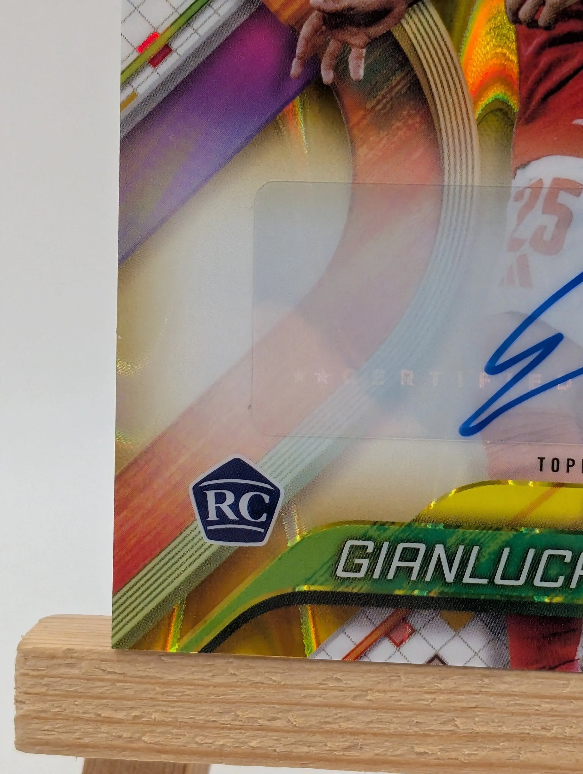 /50 Gianluca Prestianni 2024/25 Topps Finest UEFA Soccer RC Gold Ref. Auto FRENLY BRICKS - Open 7 Days