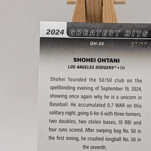 2025 Topps Series 1 Greatest Hits Shohei Ohtani #GH25 50/50 Green Foil /99 MVP FRENLY BRICKS - Open 7 Days