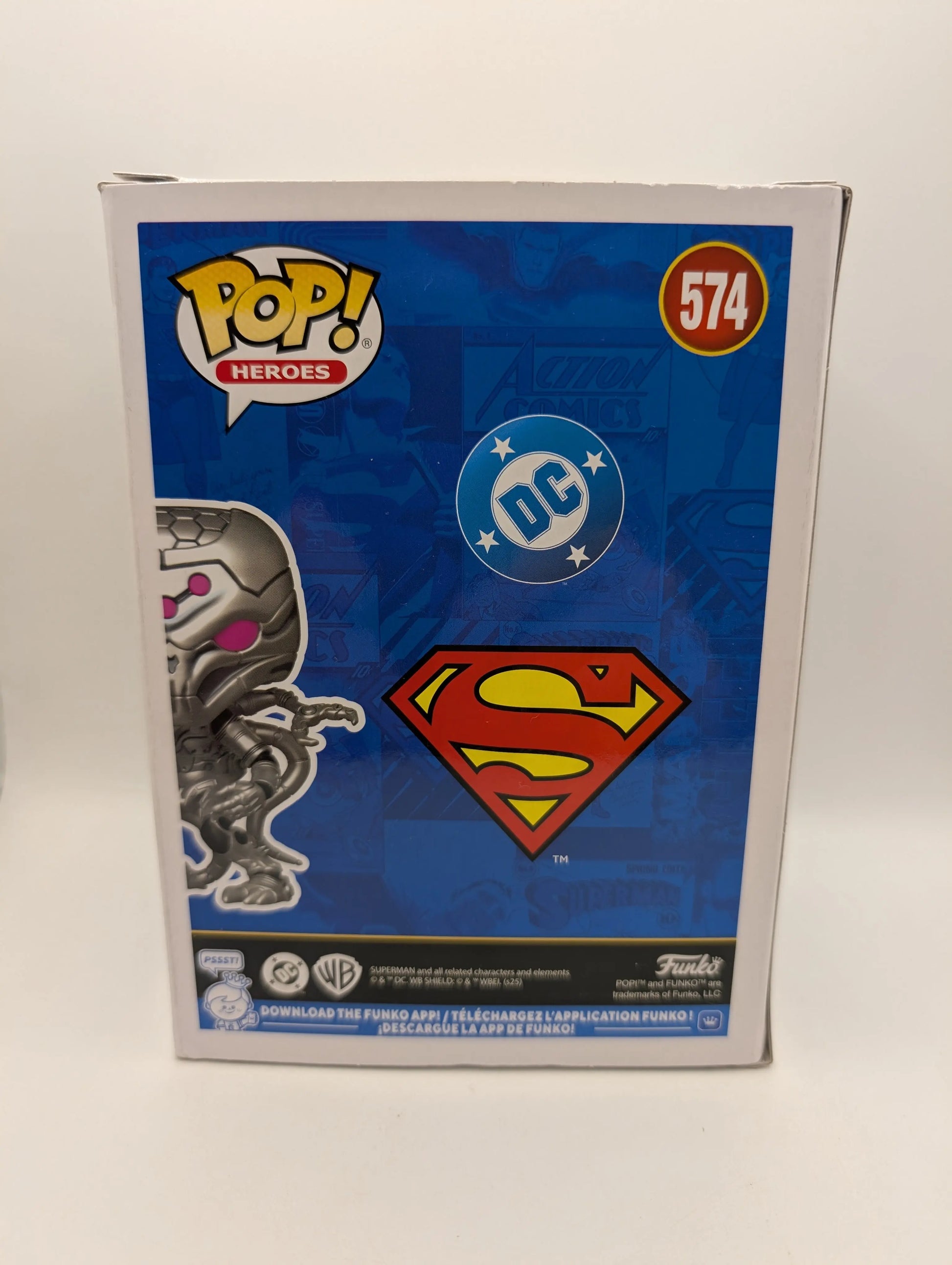 Funko Pop! DC Superman Brainiac #574 NYCC 2025 Shared Sticker FRENLY BRICKS - Open 7 Days