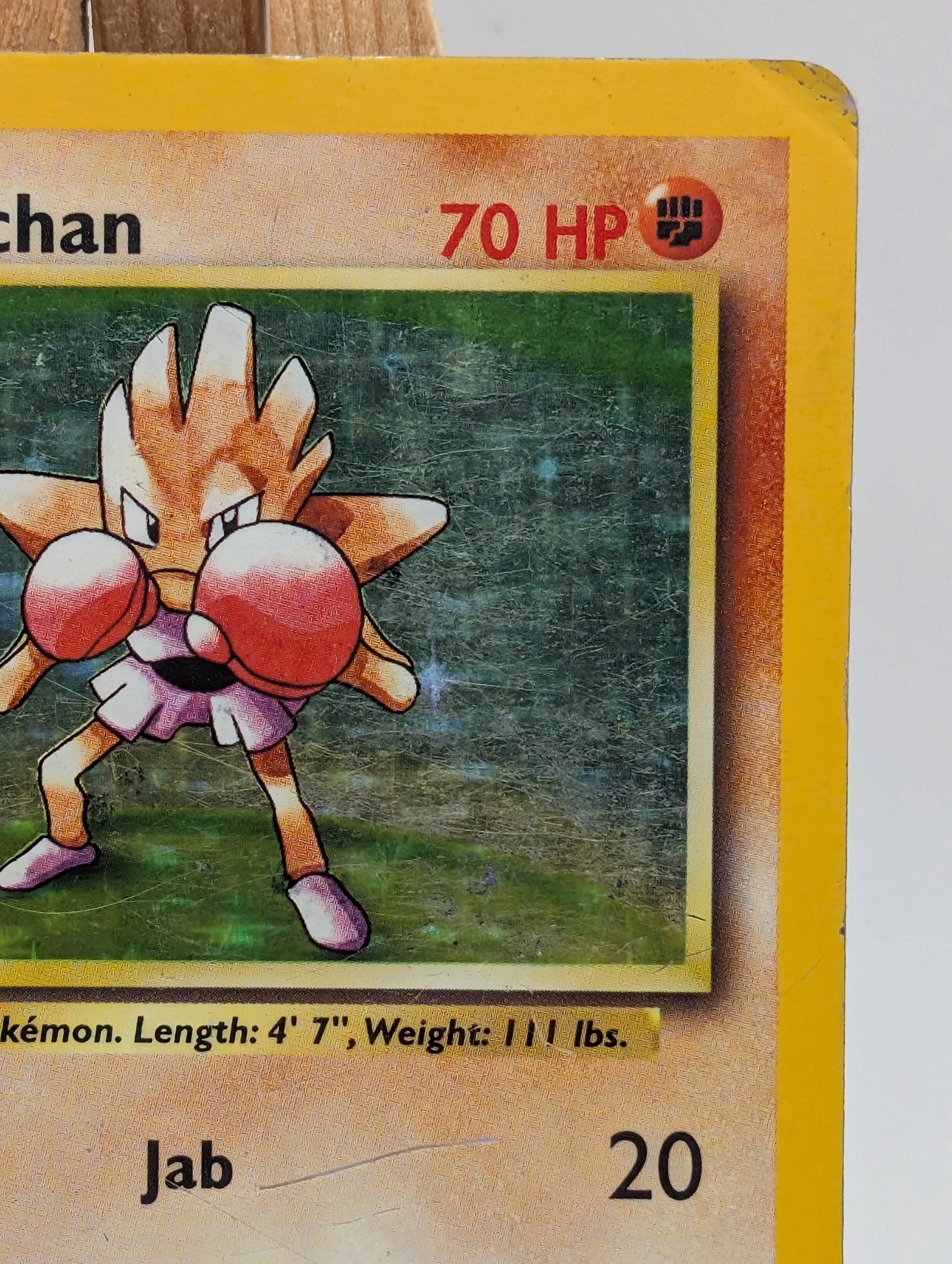 Pokémon TCG Hitmonchan Base Set 7/102 Holo Unlimited Holo Rare HP FRENLY BRICKS - Open 7 Days