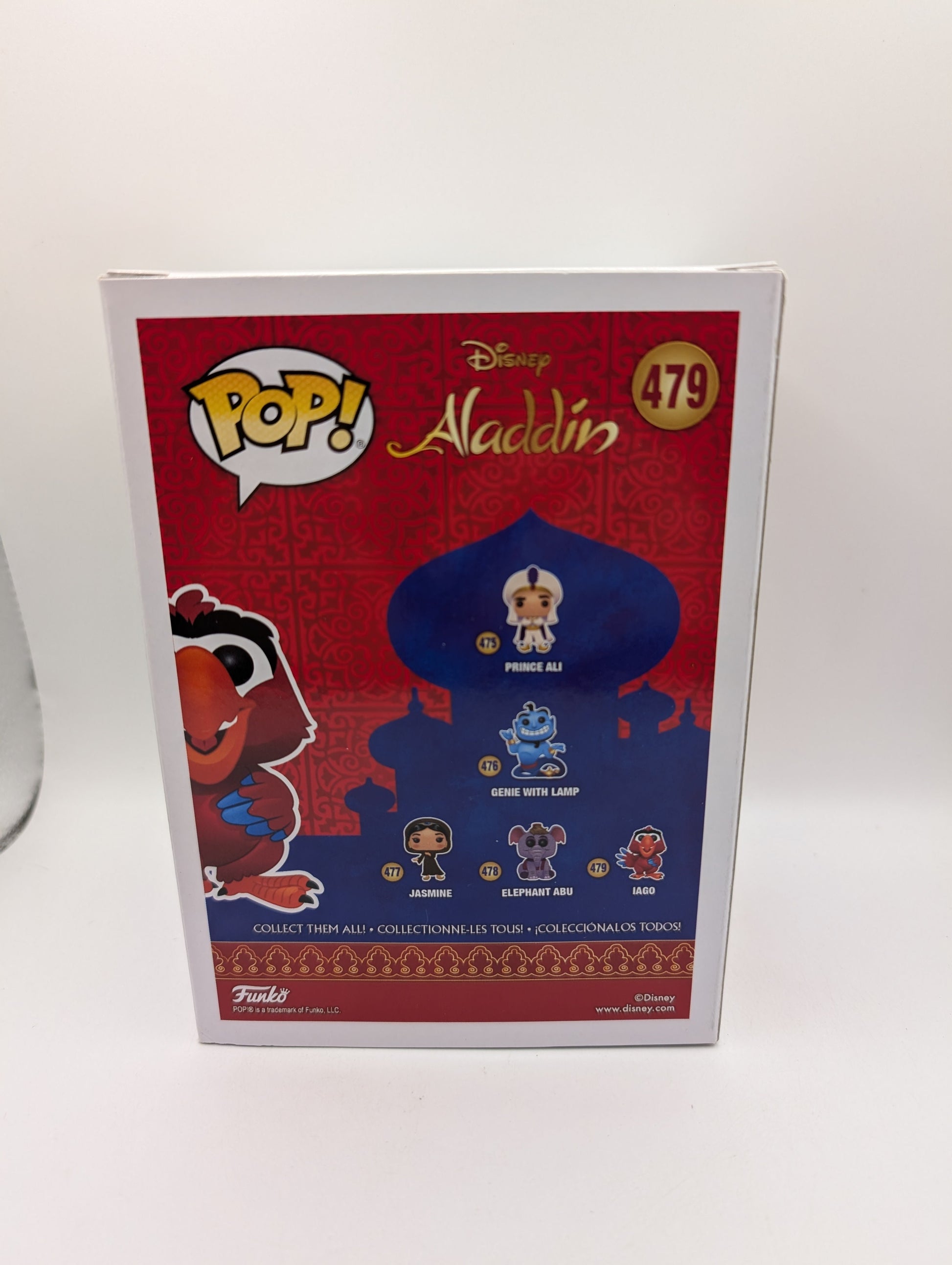 IAGO #479 FUNKO POP VINYL FIGURE DISNEY ALADDIN FRENLY BRICKS - Open 7 Days
