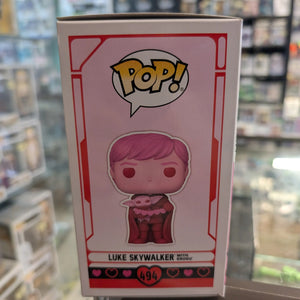 Star Wars Luke Skywalker With Grogu #494 Pop Vinyl Valentines FRENLY BRICKS - Open 7 Days