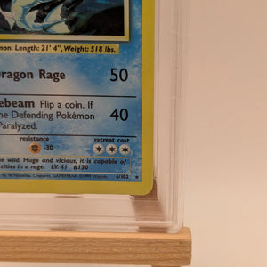 PSA 9 MINT Gyarados 6/102 Base Set Rare Holo Pokemon Card WOTC 1999 FADED FRENLY BRICKS - Open 7 Days