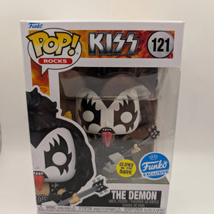 The Demon - KISS Funko Pop #121 - Funko Exclusive GITD FRENLY BRICKS - Open 7 Days