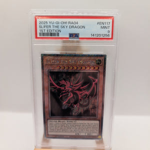 2025 YU-GI-OH! RA04-QUARTER CENTURY #EN117 SLIFER THE SKY DRAGON 1ST EDITION PSA 9 FRENLY BRICKS - Open 7 Days