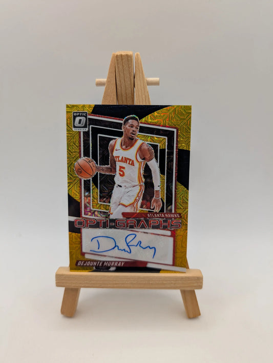 2023-24 Donruss Optic Opti-Graphs #OG-MUR Dejounte Murray Black Gold Mojo /8 SSP FRENLY BRICKS - Open 7 Days