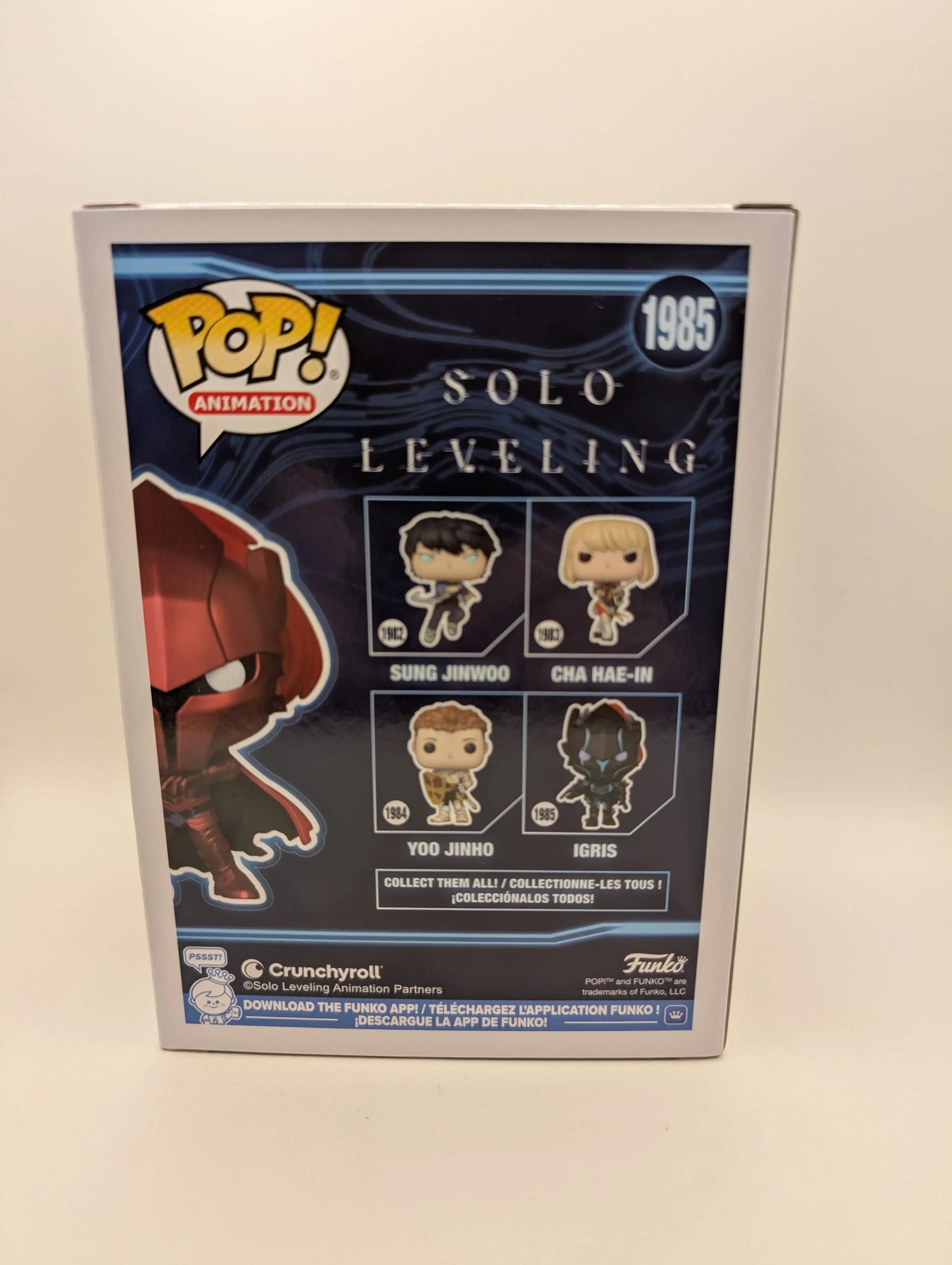 Funko Pop! Vinyl: Solo Leveling - Igris #1985 CHASE FRENLY BRICKS - Open 7 Days