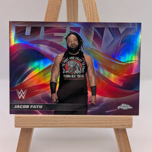 2026 Topps Chrome WWE Wrestling Jacob Fatu Helix SSP #HLX-2 FRENLY BRICKS - Open 7 Days