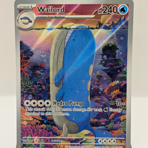 Wailord 162/159 Pokemon Journey Together Illustration Rare - NM FRENLY BRICKS - Open 7 Days
