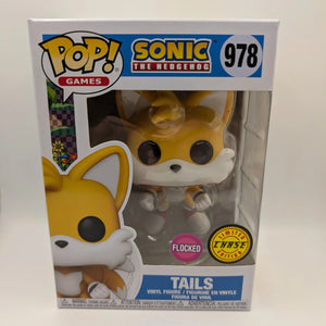 Funko Pop Games #978 Sonic the Hedgehog Flying Tails Chase Flocked Vinyl Figure FRENLY BRICKS - Open 7 Days