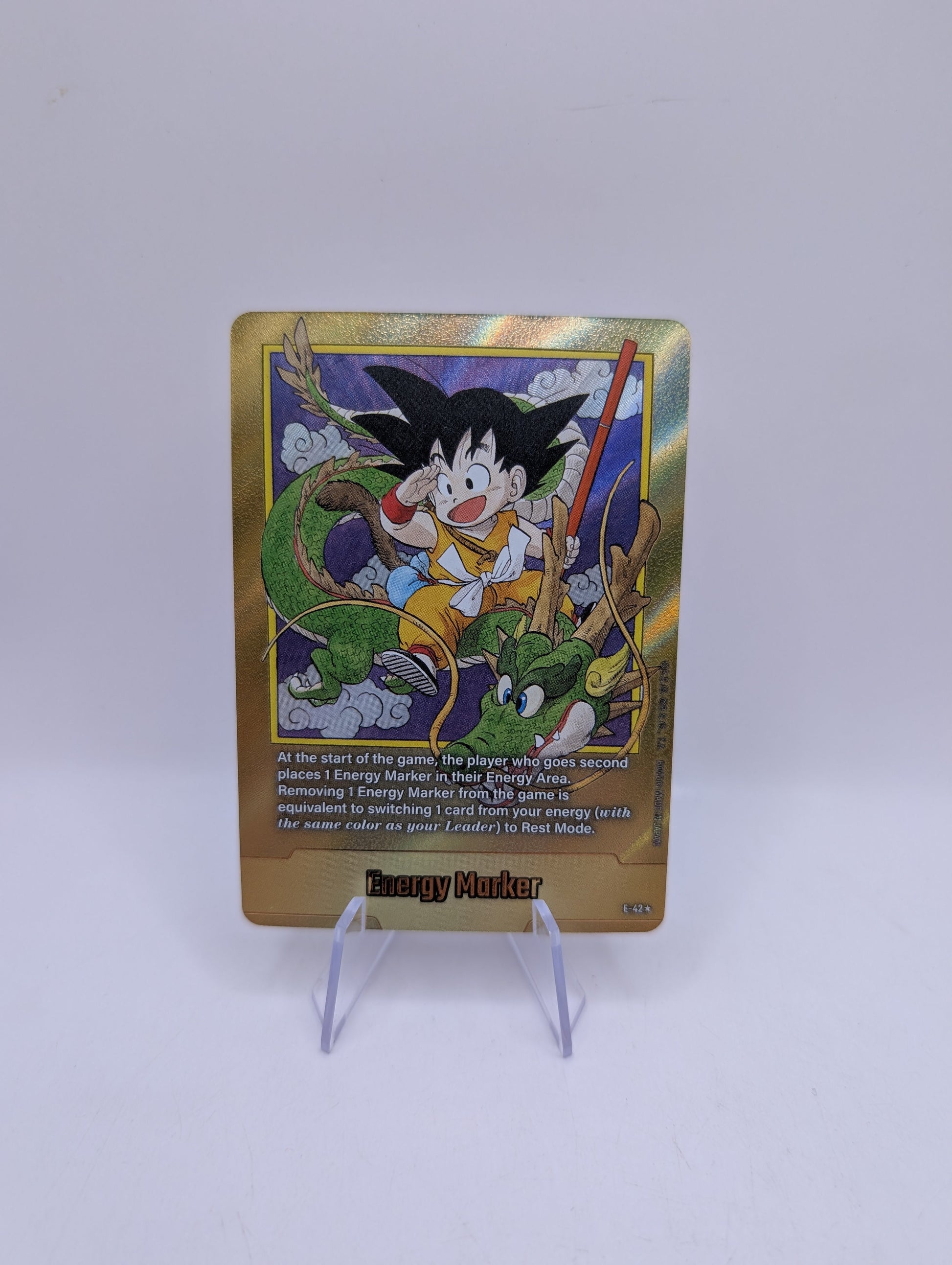 Dragon Ball Super Energy Marker #E-42 Gold Fusion World 2025 FRENLY BRICKS - Open 7 Days
