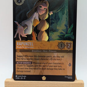 Lorcana Rapunzel Ready for Adventure - WitW 3/204 Cold Foil FRENLY BRICKS - Open 7 Days