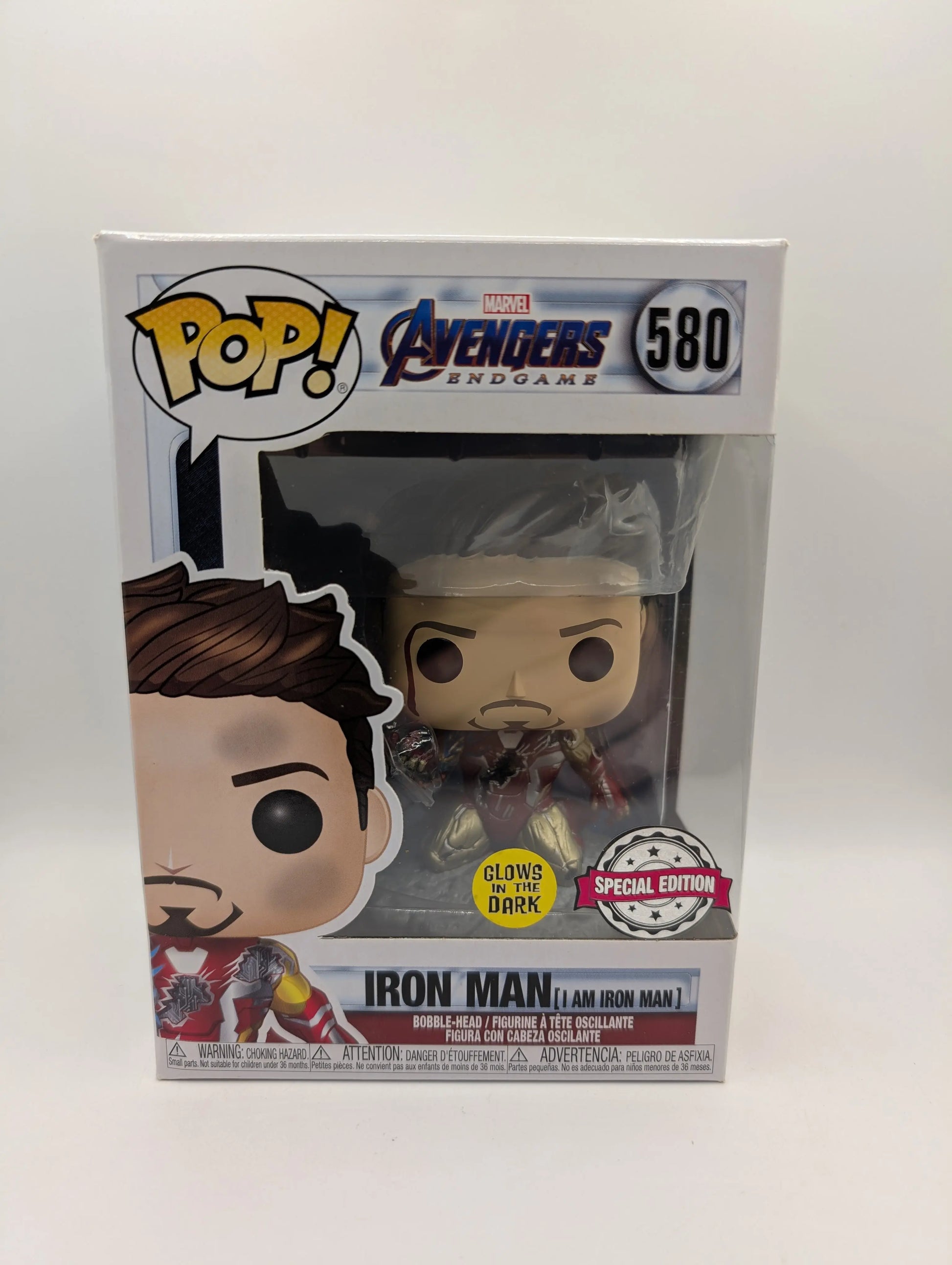 Iron Man I Am Iron Man Glow 580 Avengers Endgame Marvel Funko Pop Vinyl FRENLY BRICKS - Open 7 Days