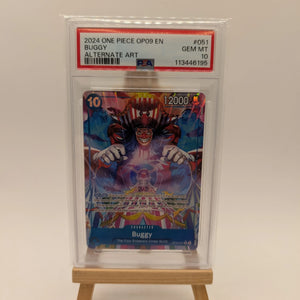 One Piece Emperors In The New World Buggy OP09-051 Alt Art PSA 10 English FRENLY BRICKS - Open 7 Days