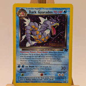 Pokemon - Dark Gyarados 8/82 Holo Pre-Release FRENLY BRICKS - Open 7 Days