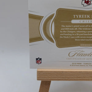 TYREEK HILL 2019 2020 Flawless Ruby Holo  3-Color Patch Auto /15 #PA-TH Chiefs FRENLY BRICKS - Open 7 Days