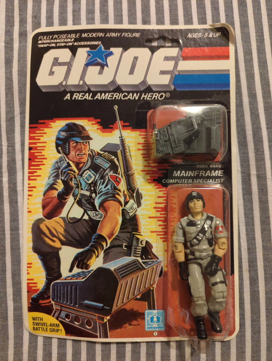 GI Joe Mainframe 1985 Computer Specialist Vintage MOC FRENLY BRICKS - Open 7 Days