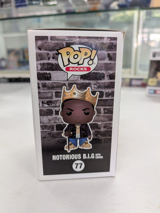 Funko POP! Rocks - The Notorious B.I.G. With Crown #77 FRENLY BRICKS - Open 7 Days