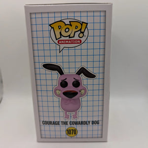 Funko Pop! Special Ed Cartoon Network #1070 Courage the Cowardly Dog Flocked FRENLY BRICKS - Open 7 Days