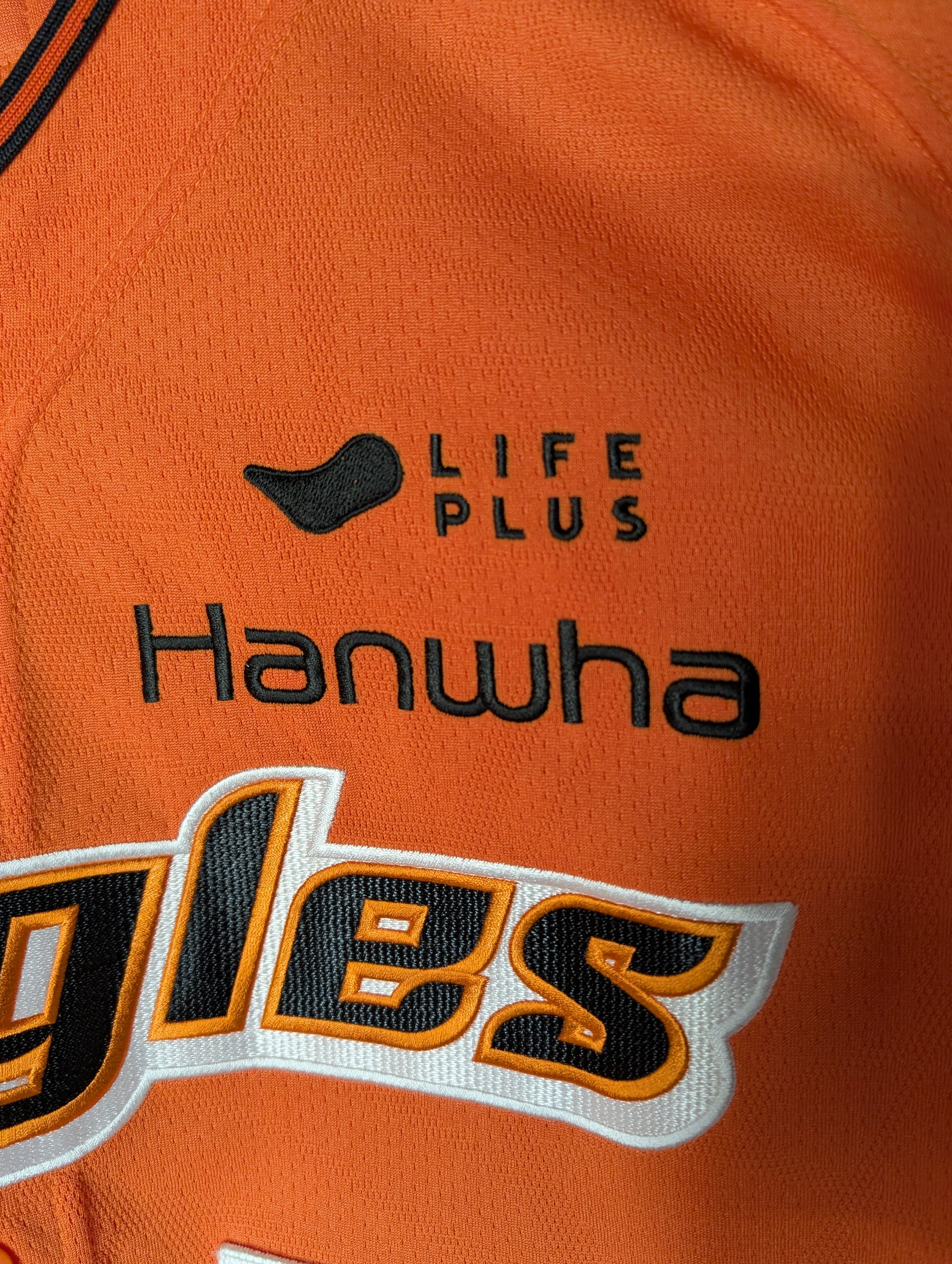 KBO Spyder Hanwha Eagles 2024 Authentic Orange Home XXL Jersey