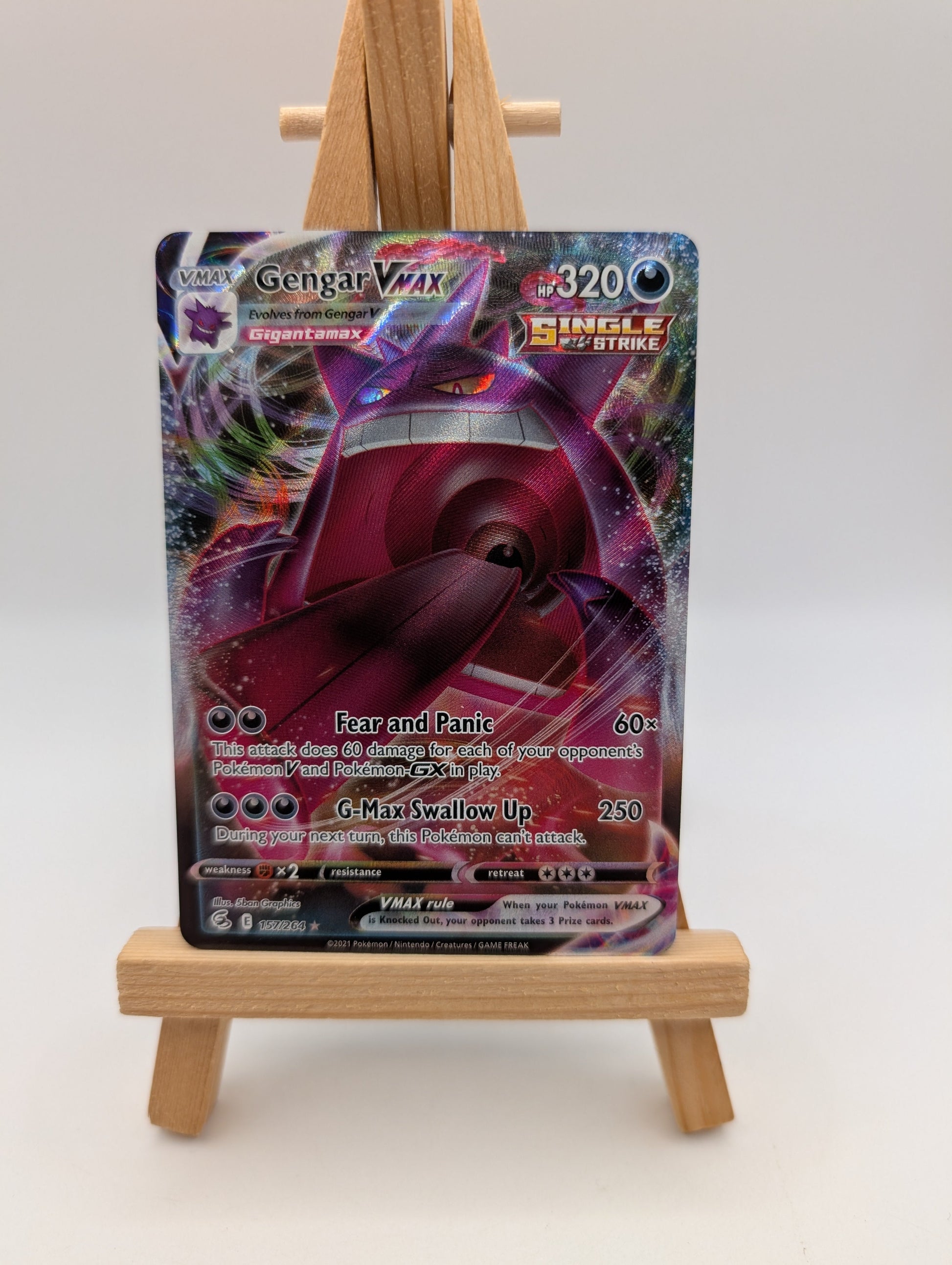 Gengar VMAX 157/264 | Fusion Single Strike | Pokémon Card TCG FRENLY BRICKS - Open 7 Days