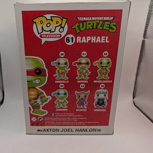 Television Funko Pop Vinyl - Raphael - TMNT - No. 61 FRENLY BRICKS - Open 7 Days