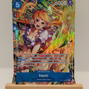 Nami OP11-054 (Alt Art) A Fist of Divine Speed One Piece Card Game English NM/m (1) FRENLY BRICKS - Open 7 Days