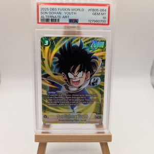 Dragon Ball Son Gohan : Youth FB05-054 SR Alt Art PSA 10 FRENLY BRICKS - Open 7 Days