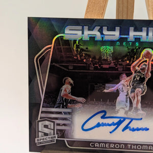 2023-24 Panini Spectra - Sky High Signatures Cameron Thomas #SKY-CAM /99 Auto. FRENLY BRICKS - Open 7 Days