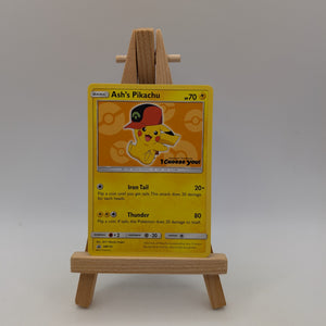 Ash's Pikachu SM110 Sun & Moon Black Star Promo I CHOOSE YOU! Pokemon Orange FRENLY BRICKS - Open 7 Days