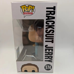 Funko Pop! Tracksuit Jerry #574 Rick and Morty 2019 SDCC Exclusive Vaulted FRENLY BRICKS - Open 7 Days