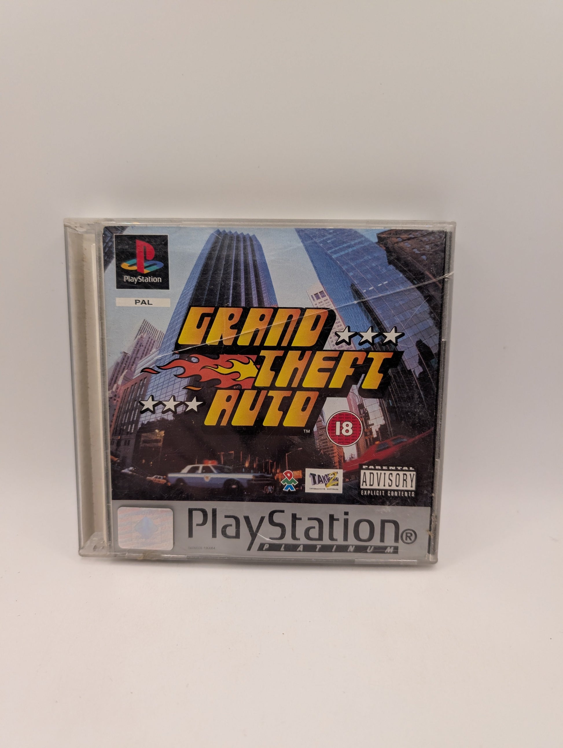 Grand Theft Auto Platinum Playstation 1 Game, Used FRENLY BRICKS - Open 7 Days