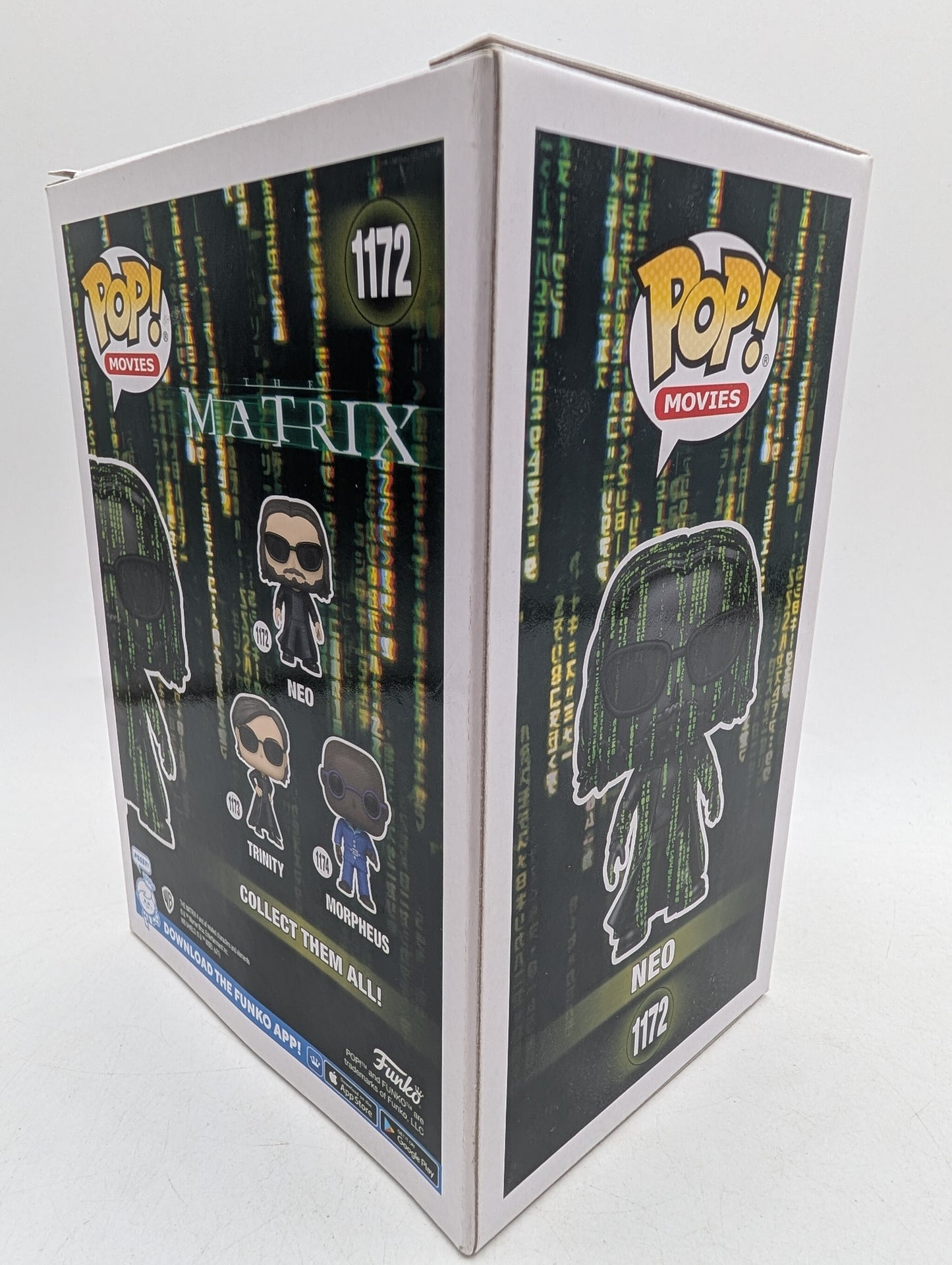 Funko Pop! Matrix Neo #1172 Glow in Dark Special Edition Vinyl Figure