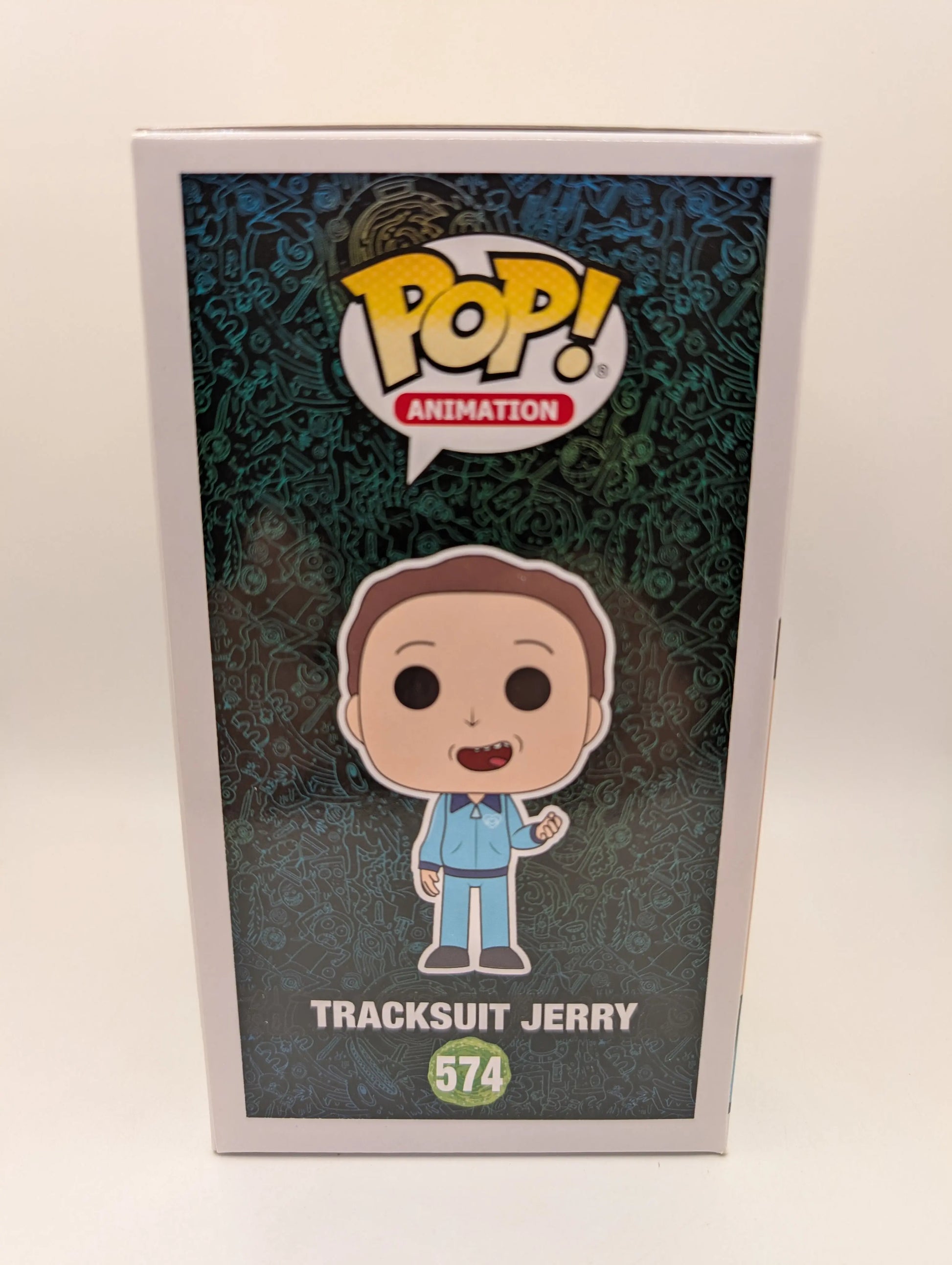 Funko Pop! Tracksuit Jerry #574 Rick and Morty 2019 SDCC Exclusive Vaulted FRENLY BRICKS - Open 7 Days