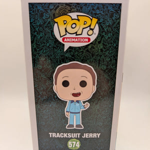 Funko Pop! Tracksuit Jerry #574 Rick and Morty 2019 SDCC Exclusive Vaulted FRENLY BRICKS - Open 7 Days