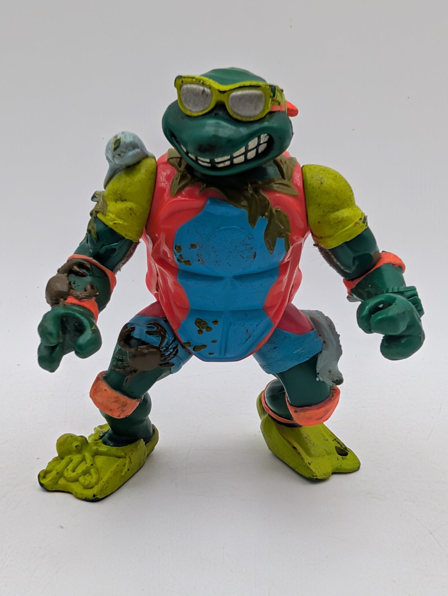 1990 Teenage Muntant Ninja Turtles Mike The Sewer Surfer Michelangelo Vintage