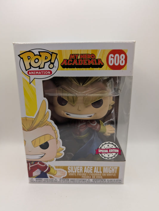 Silver Age All Might #608 Funko Pop! Vinyl Figure – My Hero Academia Collectible FRENLY BRICKS - Open 7 Days