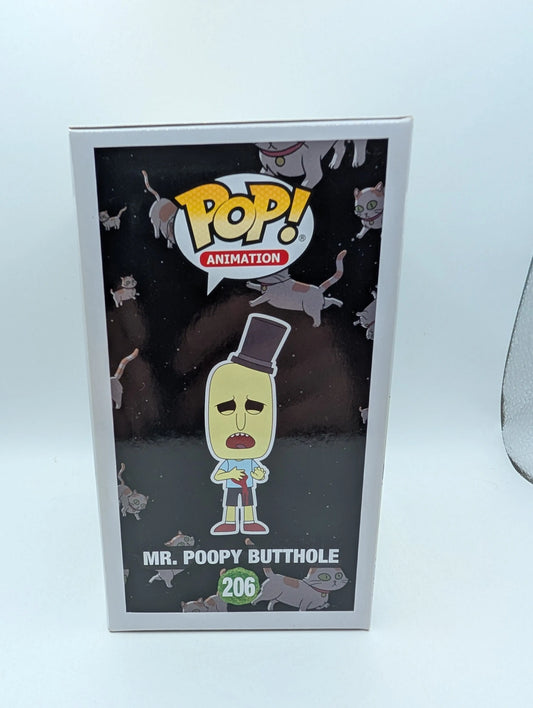 Funko Pop! Mr Poopy Butthole #206 Rick and Morty Animation Vaulted Collectible FRENLY BRICKS - Open 7 Days