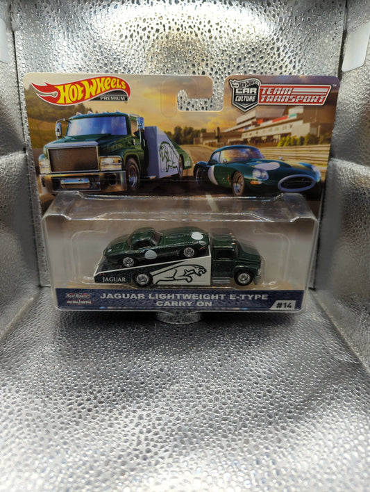 Hot Wheels Jaguar Lightweight E-Type Carry On #14 Team Transport Car Culture FRENLY BRICKS - Open 7 Days