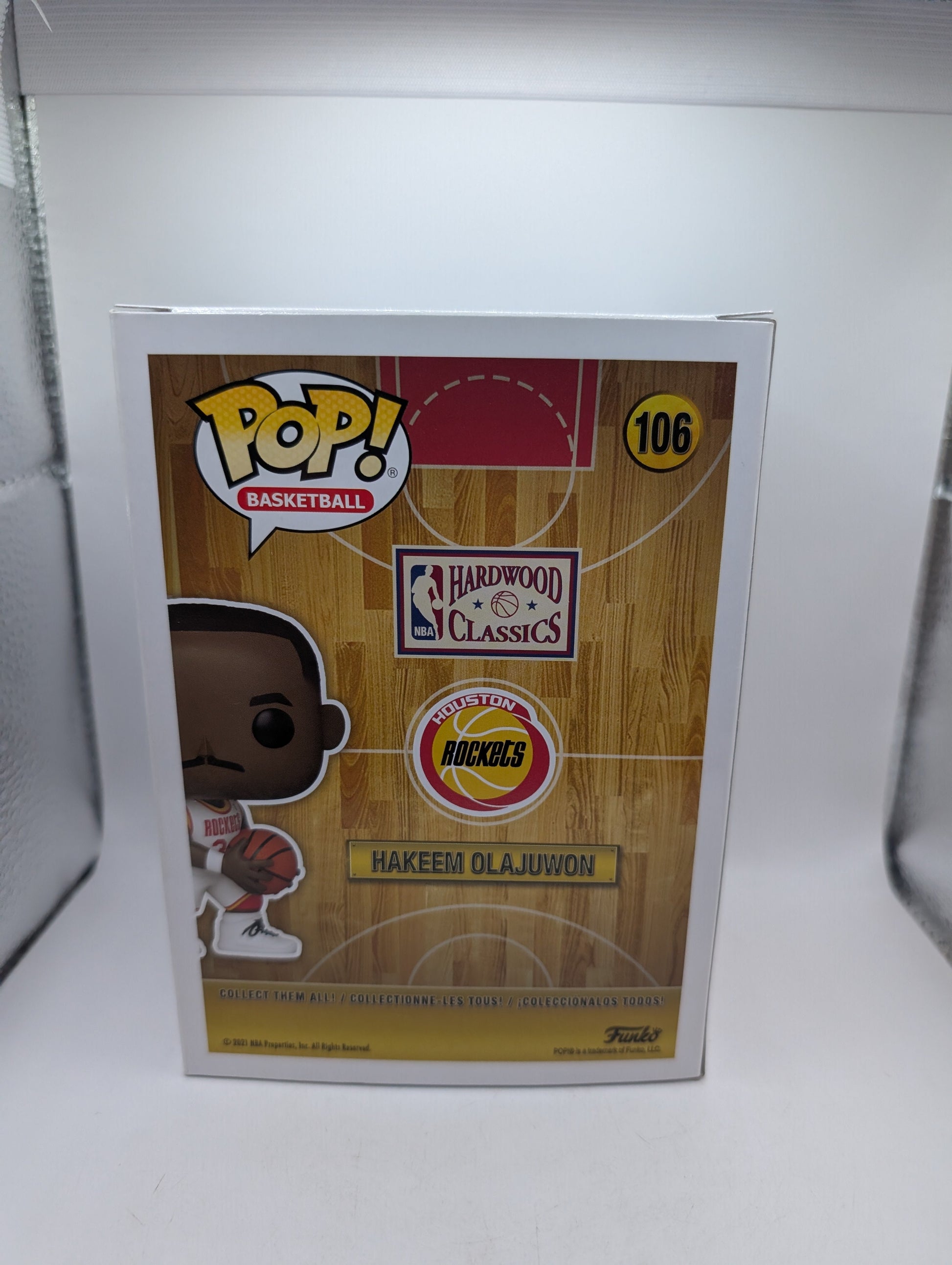 NBA Basketball - Hakeem Olajuwon Houston Rockets Pop! Vinyl Figure #106 FRENLY BRICKS - Open 7 Days