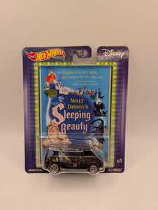 HOTWHEELS POP CULTURE WALT DISNEY'S - *SLEEPING BEAUTY* SUPER VAN #4/5 NEW! HTF