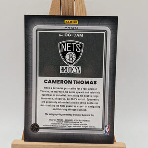 2023 Donruss Optic CAM THOMAS Red Mojo Opti-Graphs Auto OG-CAM Nets FRENLY BRICKS - Open 7 Days